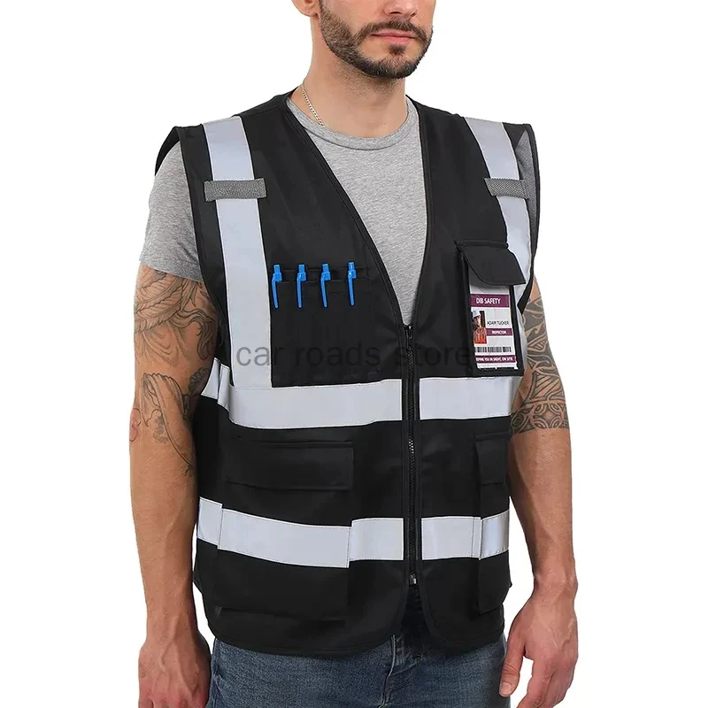 Reflective Safety Vest Motorcycle Jacket For Men Woman