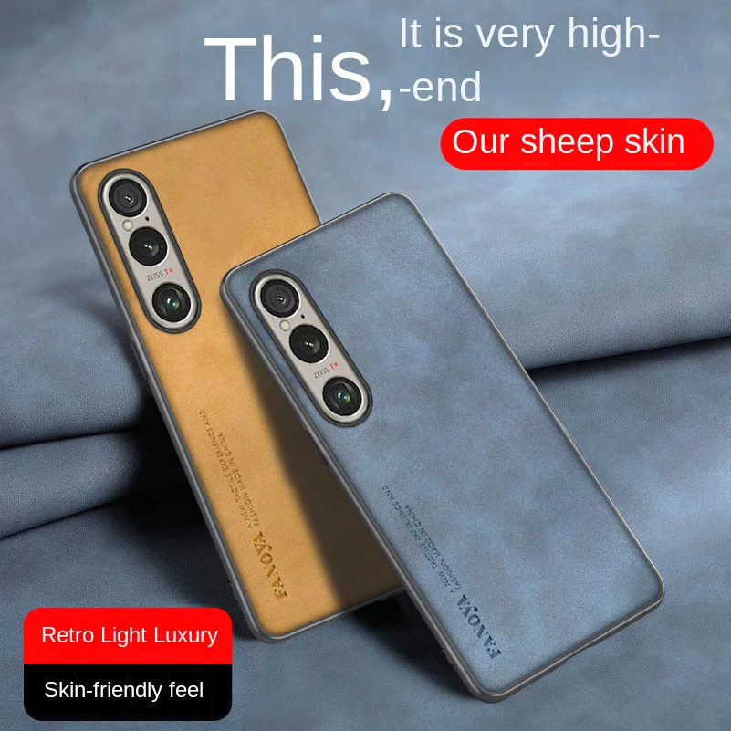 Elegant Leather Suede Protective Phone Case - Hard Slim Cover