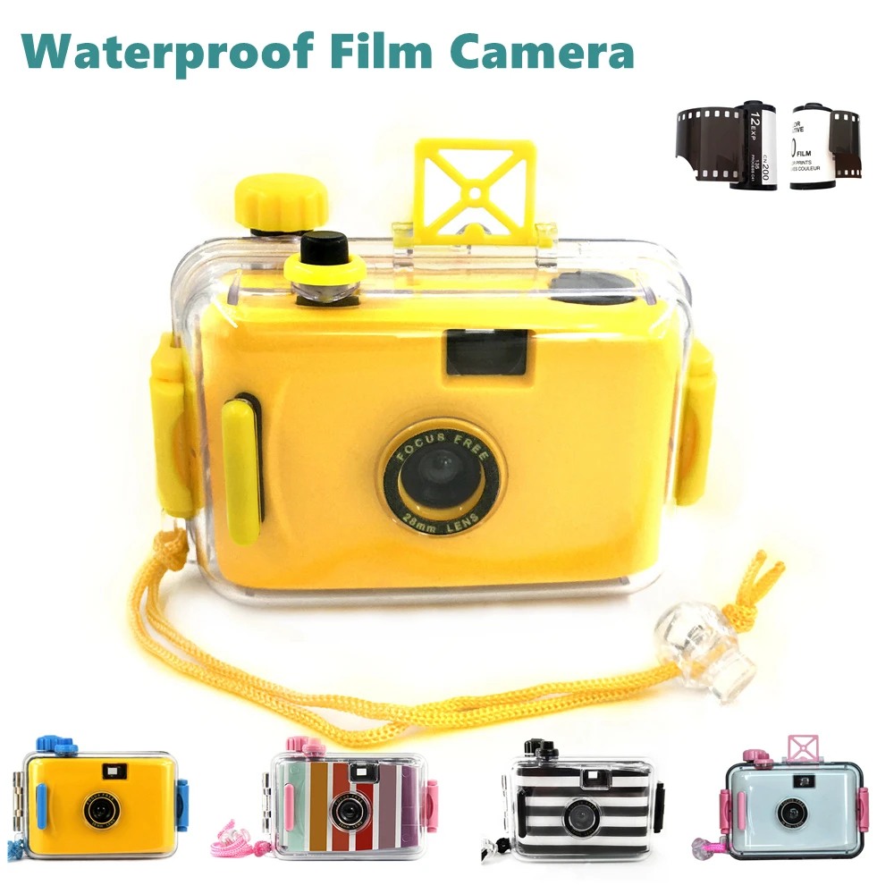 Appareil Photo Jetable Sous Leau Decathlon Caméra à Film réutilisable rétro 35mm avec étui étanche et 2 films couleur  CN200 135 | AliExpress
