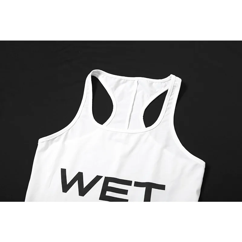 Letter Printed Sleeveless Rompers Women Fashion Sexy Casual Solid Color Backless Sports Stretch Skinny Playsuit Short Overalls