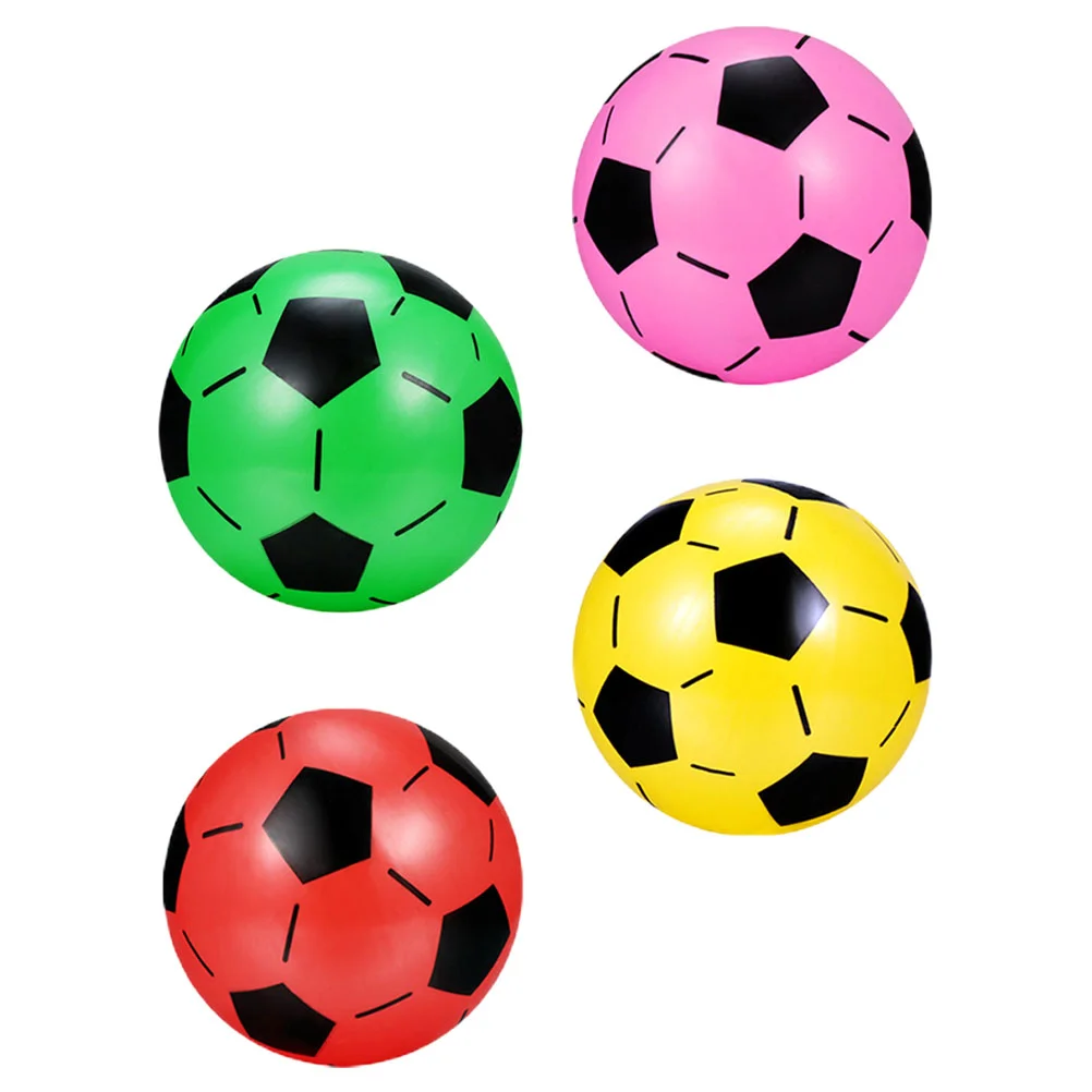 

Nolitoy Deflated Soccer Balls Bulk 4Pcs Beach Balls Inflatable Soccer Ball Sand Outdoor Game Swimming Pool Beach Game Toys