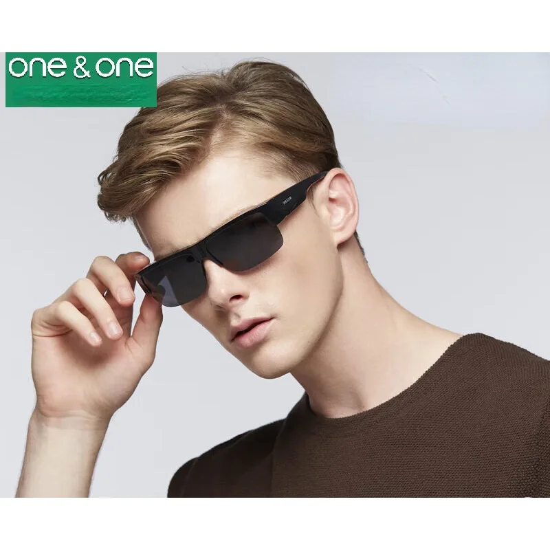 

Half Frame One Myopia Sunglasses Male and Female Polarized Set Mirror Sunglasses Driving 7616 Sunglasses Childrens Gift
