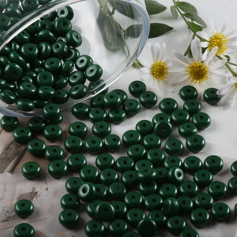 Vibrant Rainbow Glass Abacus Beads