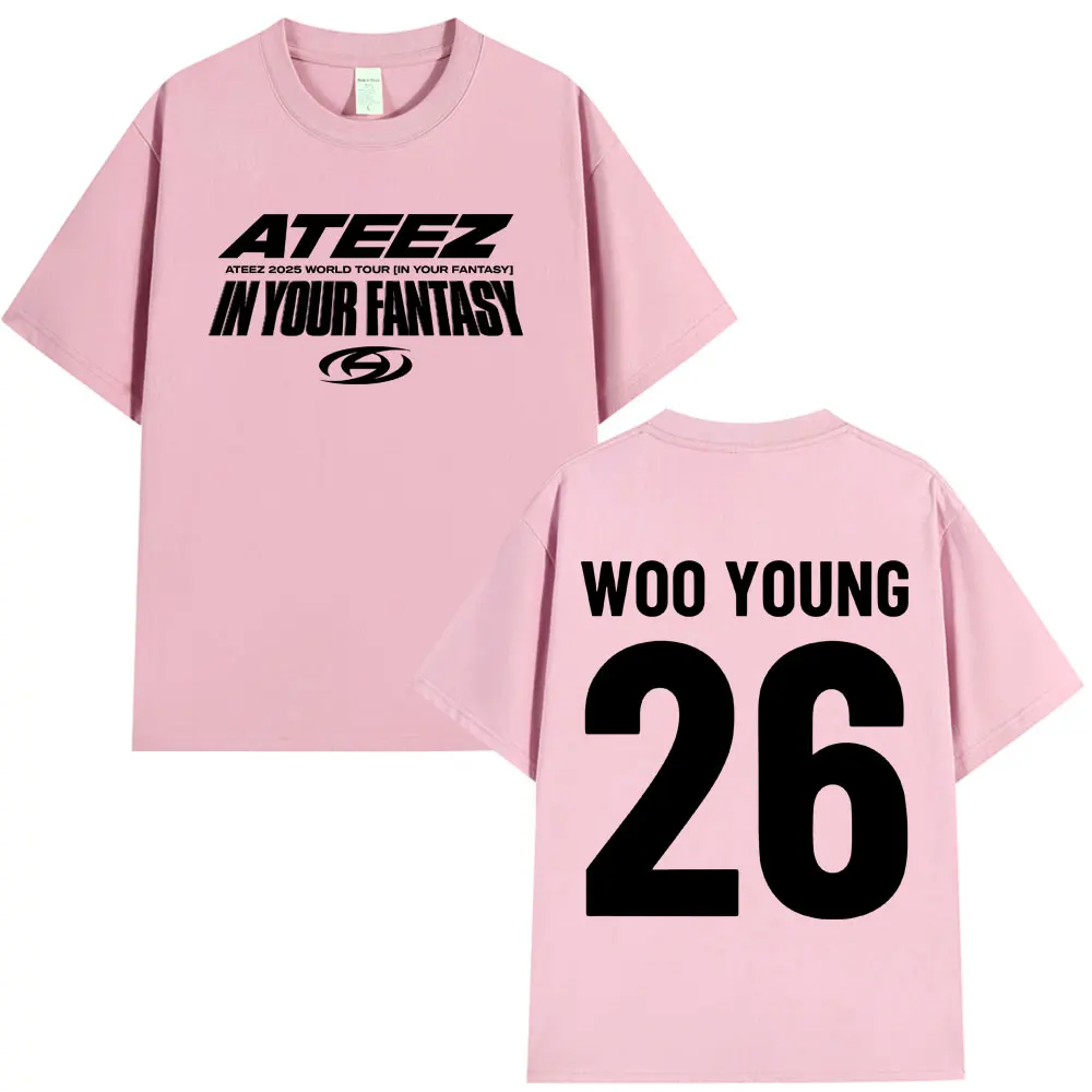 Ateez 2025 World Tour in Your Fantasy T-shirts Wooyoung Kpop