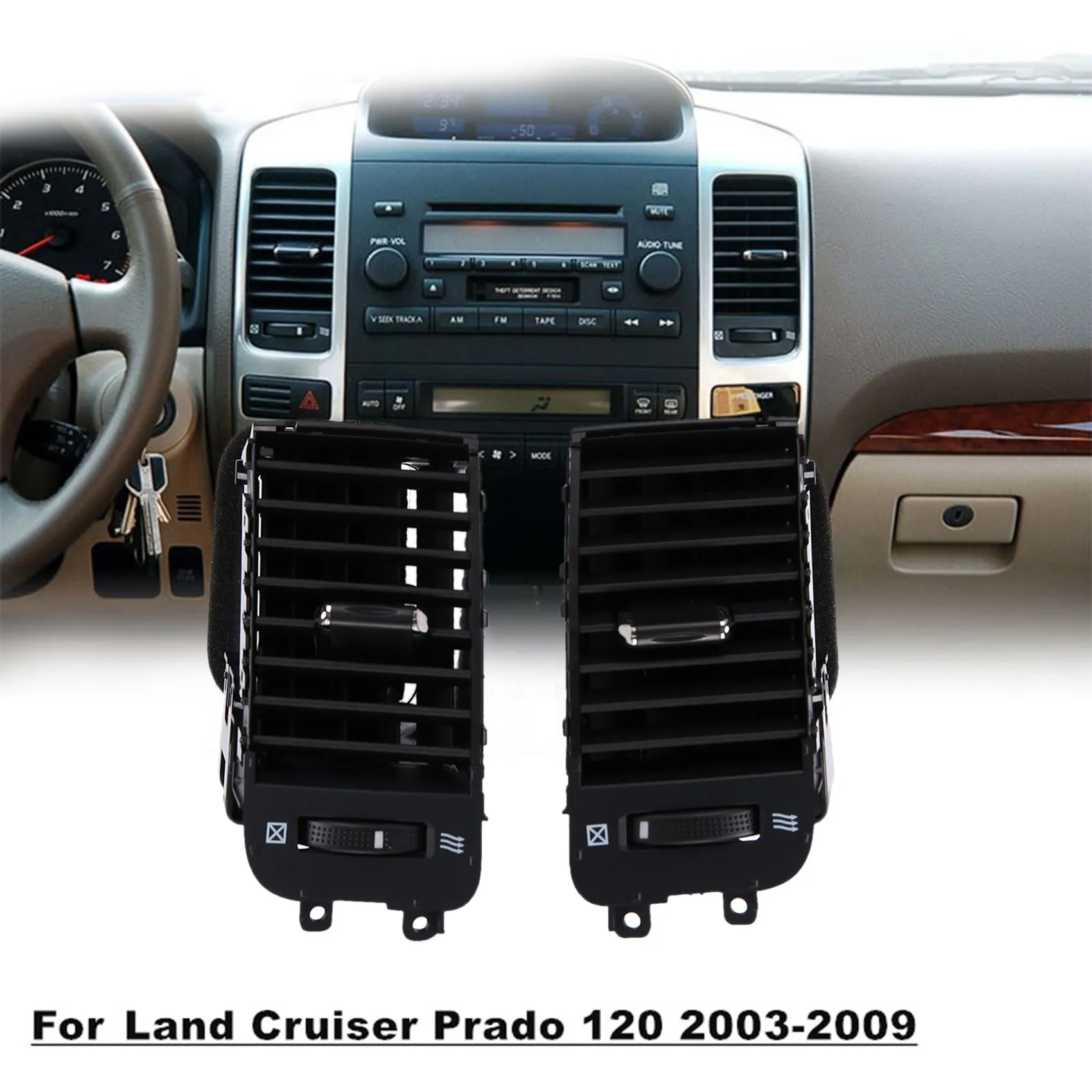 Car Air Conditioner Outlet for Toyota Land Cruiser Prado 120