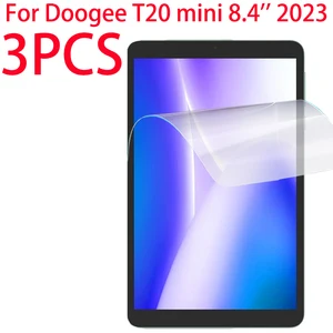 3 Packs PET Soft Film Screen Protector For Doogee T20 mini 8.4 inch 2023 Tablet Protective Film For Doogee T20 mini 8.4''