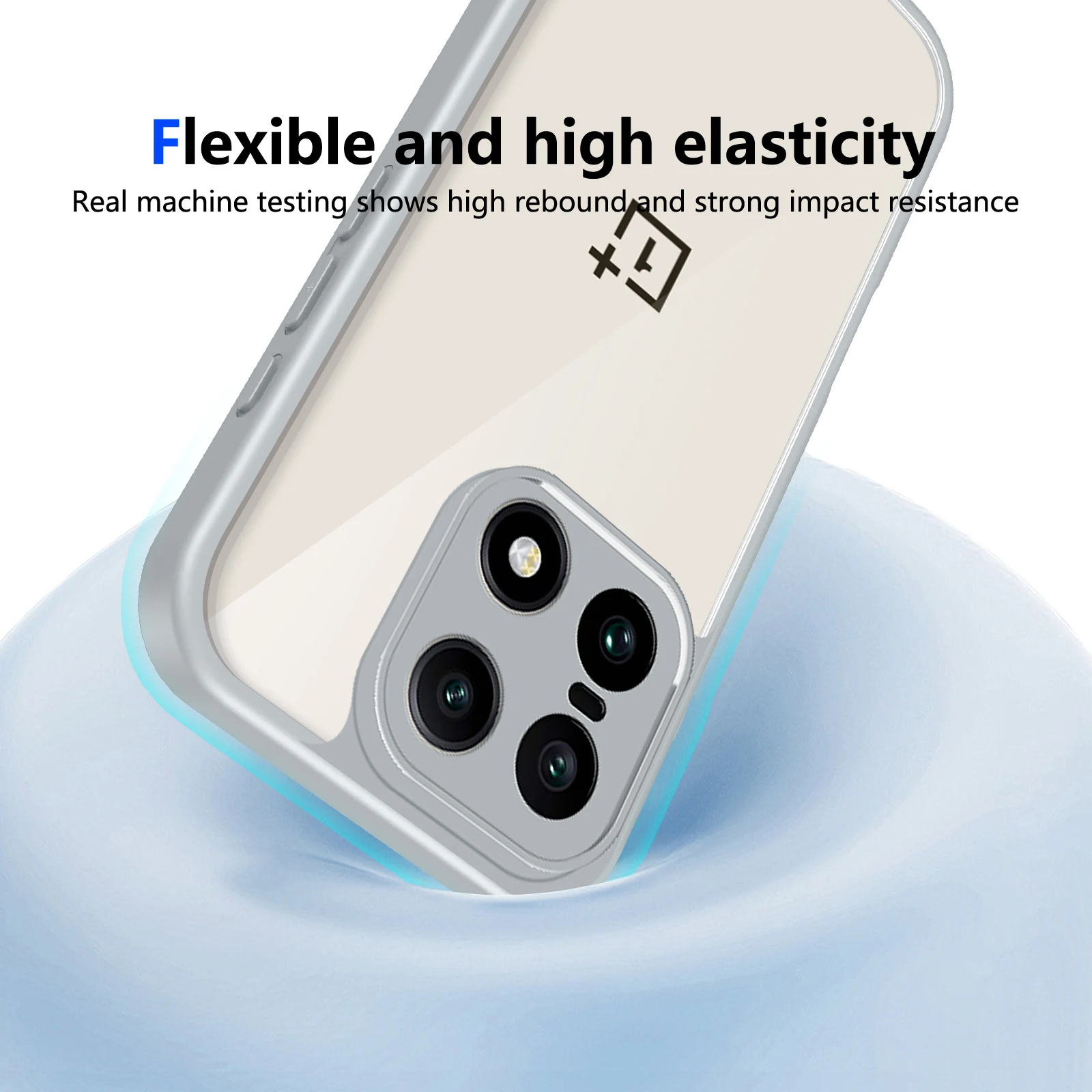 Enhanced Frosted Skin-Friendly Shockproof Bumper Case - Transparent and Fashionable
