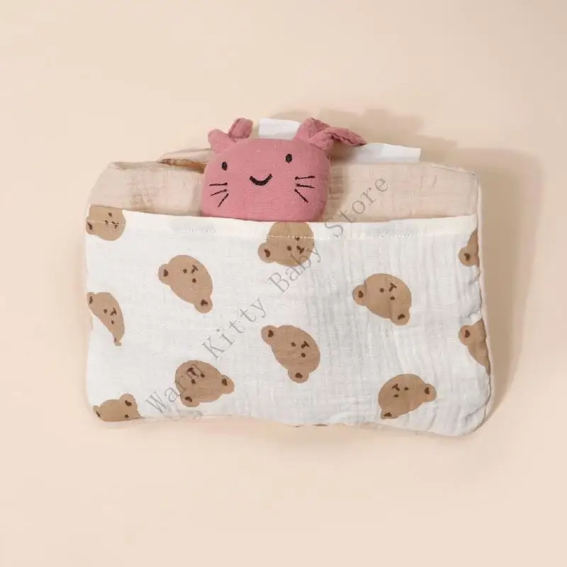 XXFE 보관 가방 빠른 액세스가 가능한 부드러운 면 용 침대 레일 보관 정리 가방