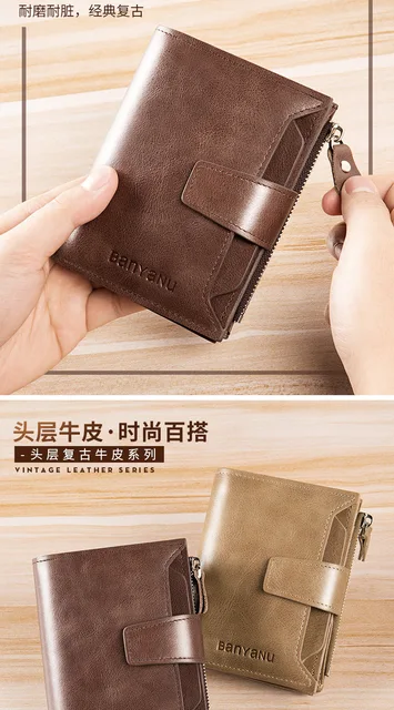  STARHIDE Designer Wallets RFID Blocking Smooth Genuine VT  Leather Wallet with Coin Pocket and Id Window Gift Boxed 1212 (Brown) :  Clothing, Shoes & Jewelry