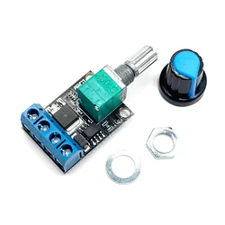 Stepless PWM Dimmer & Voltage Regulator Module for DC Motors and LED Lighting (1Pcs)
