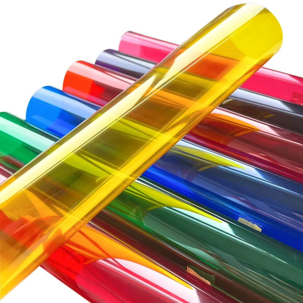 15" x 47" Colorful Window Foil Tint Tinting Film Festival Xmas Home Decoration Window Glass Solar UV Protector Sticker Films DIY