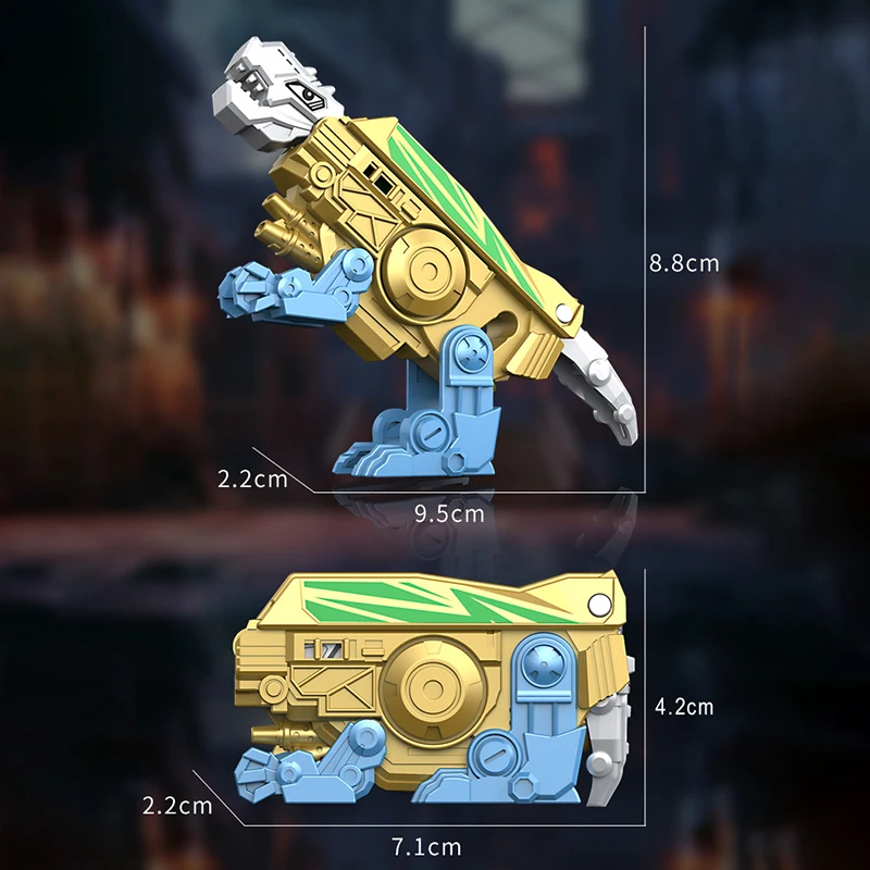 2 in 1 Transforming Fidget Spinner Dinosaur Fidget Toys Mechanical Tyrannosaurus Rex Folding Rotating Decompression Hand Spinner 5