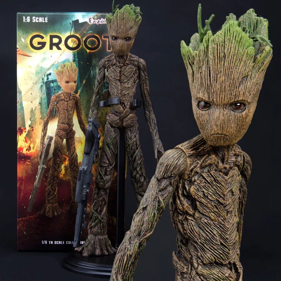 

Guardians Of The Galaxy Groot Action Figure Toys 31cm Large Cute Tree Men Statue Model Doll Collectibles Ornament Gift For Child