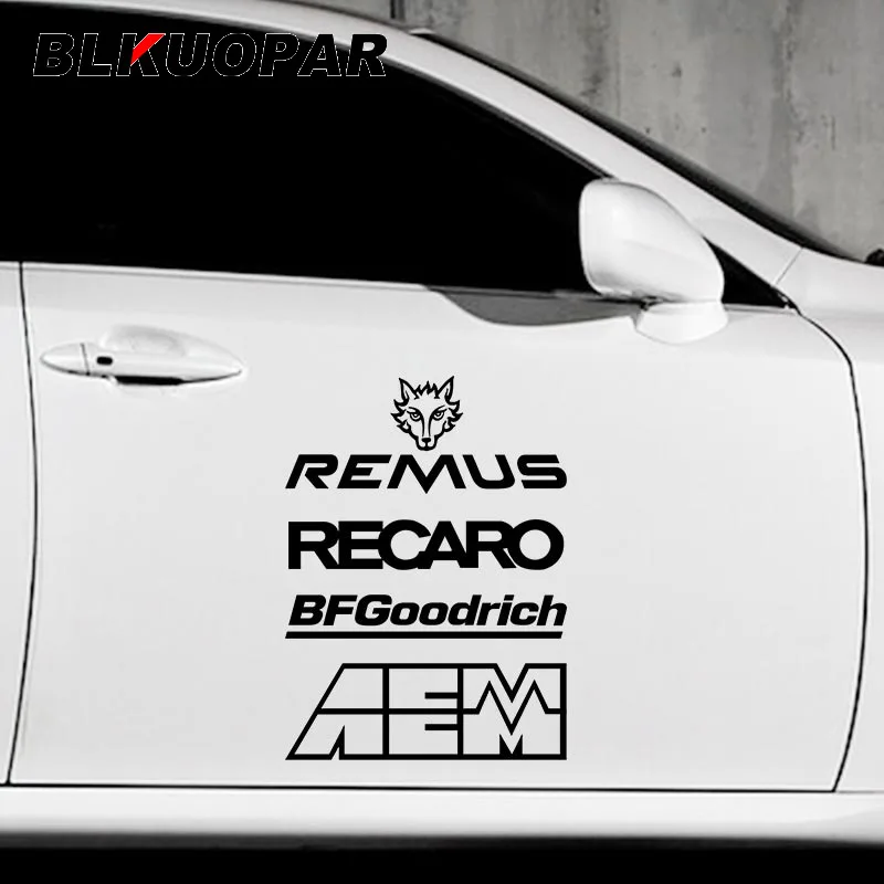 

BLKUOPAR for BFGoodrich Remus Recaro Logo Car Stickers Creative Graphics Waterproof Decal Windows Windshield Caravan Car Goods