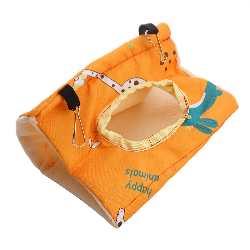 Pet Sleeping Bed Bird Nest Bird Sleeping Bed Bird Egg Nest 1pc Bird's Nest Triangle Ventilated Warm Hammock For Peony Gray Parrot Bird Cage Pendant Decorative Nest Sleeping Habitat