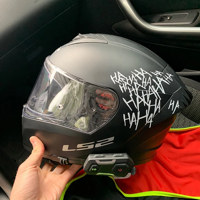 Personalisierte Dekoration Helm Aufkleber HAHAHA Motorrad Helm