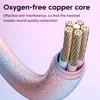 OLAF 3.5mm Jack In Ear Dual-color Wired Headphones With Mic Sports Earphones HIFI Handsfree Cable Earbuds For Android Smartphone 6