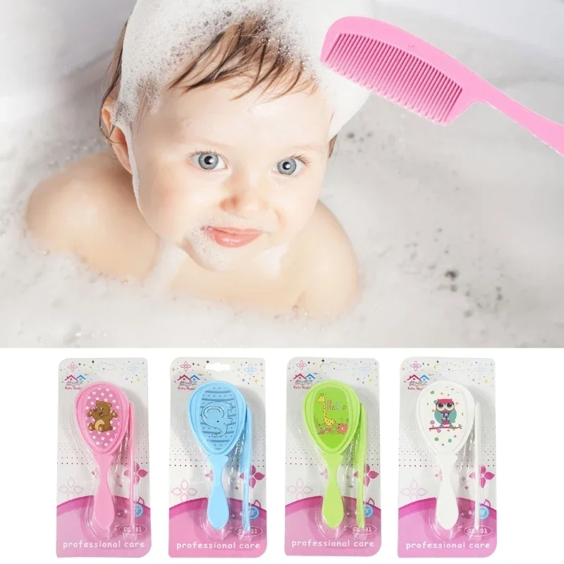 2PCS/Set Soft Infant Comb And Hairbrush Set For Baby Safety Tangle Children Brushes Of Hair Care Products Hairbrush