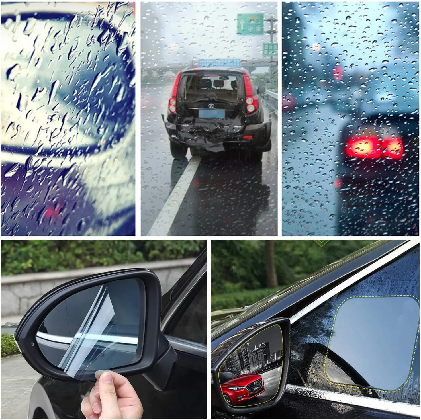 Waterproof Car Rearview Mirror Protective Film Anti Fog Rainproof