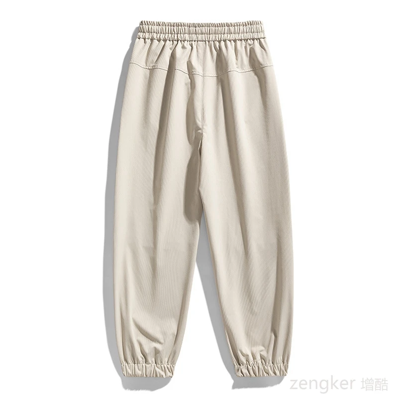 Spring  Autumn Season New Pants Trendy Casual Work Pocket Men's Sports Pants Drawstring Tie Leggings 140kg 9xl 3