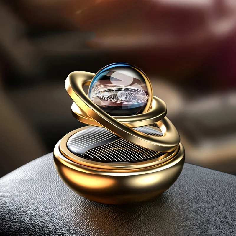 Personalized Solar-Powered Car Air Freshener & Interior Decor Accessory