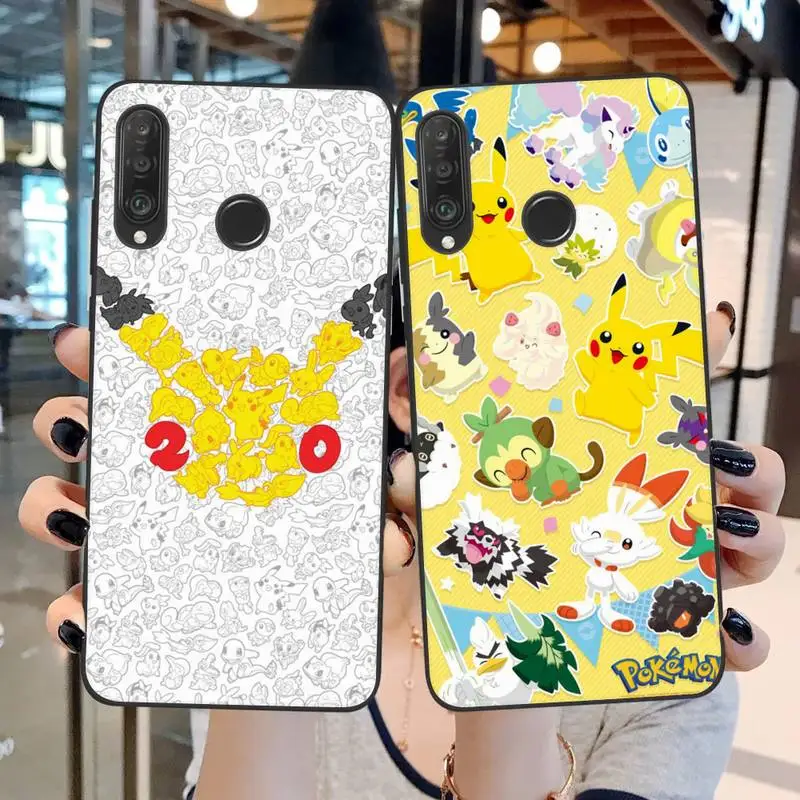 

Милый мультяшный чехол для телефона с покемоном Пикачу для Huawei P20 P30 P40 P50 Lite E P Mate 50 40 30 20 Pro