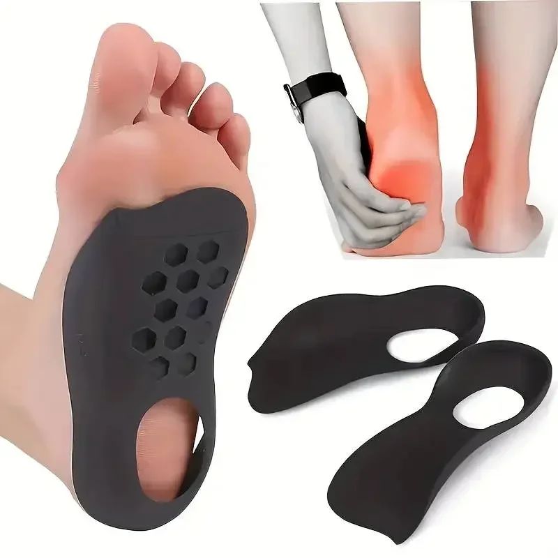 1 Pair Orthotic Insoles For Flat Feet O-Shaped Legs And Plantar Fasciitis - Unisex Arch Support Shoe Inserts 2