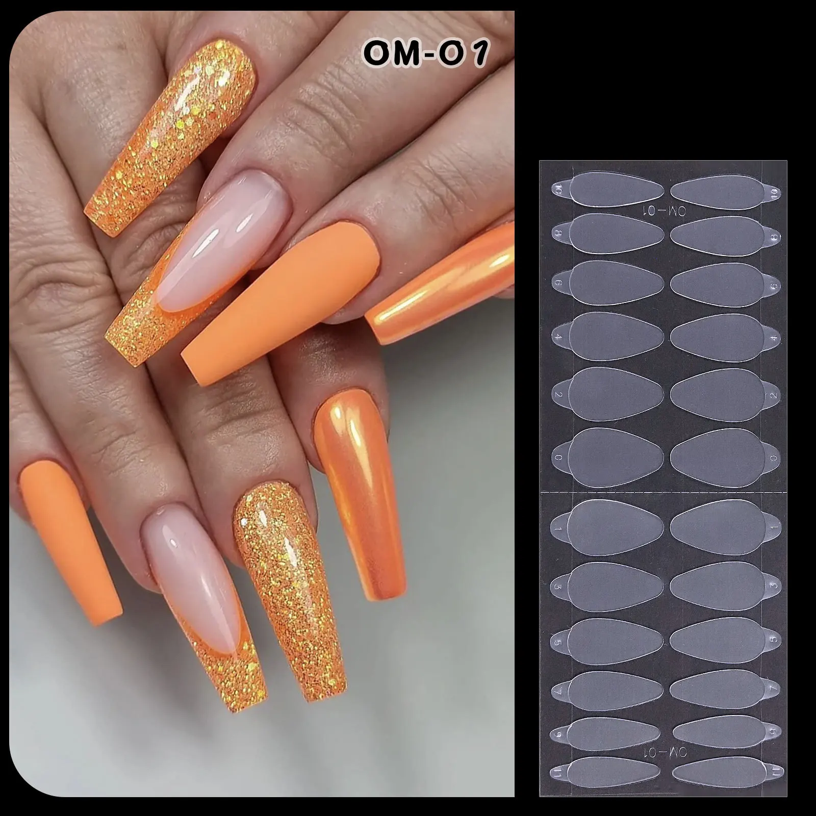 Dual Nail Forms False Tips For Gel Extension Quick Building French Line  guide Pad in Silicone stampo per unghie strumenti per Manicure  riutilizzabili