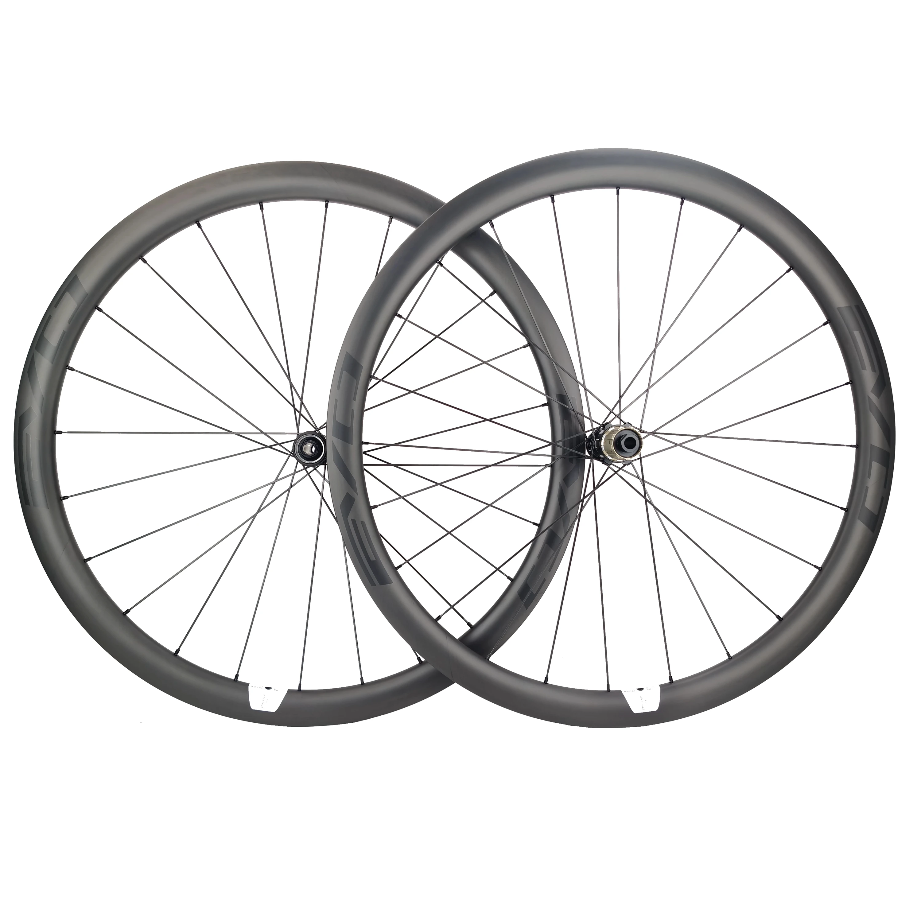 Jeu De Roues Carbone Pour Vélo Route - 38 Mm & 50 Mm De Profondeur, Tubulaires, Frein à Disque
