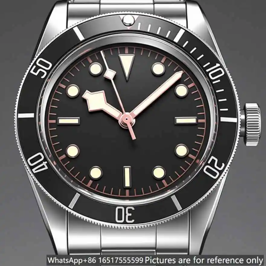 40mm Men's Automatic Movement 904l Stainless Steel Luxury Watch--t
