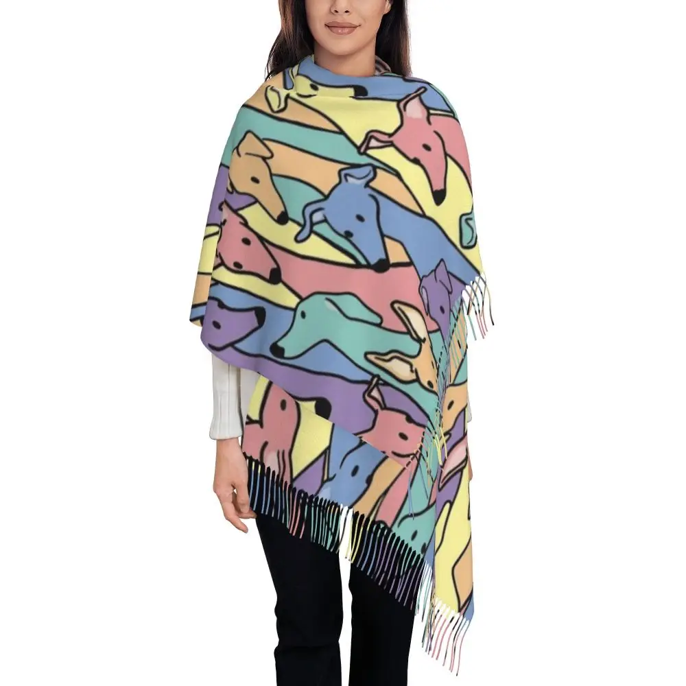 italian-greyhound-whippet-dog-tassel-scarf-soft-warm-shawl-wrap
