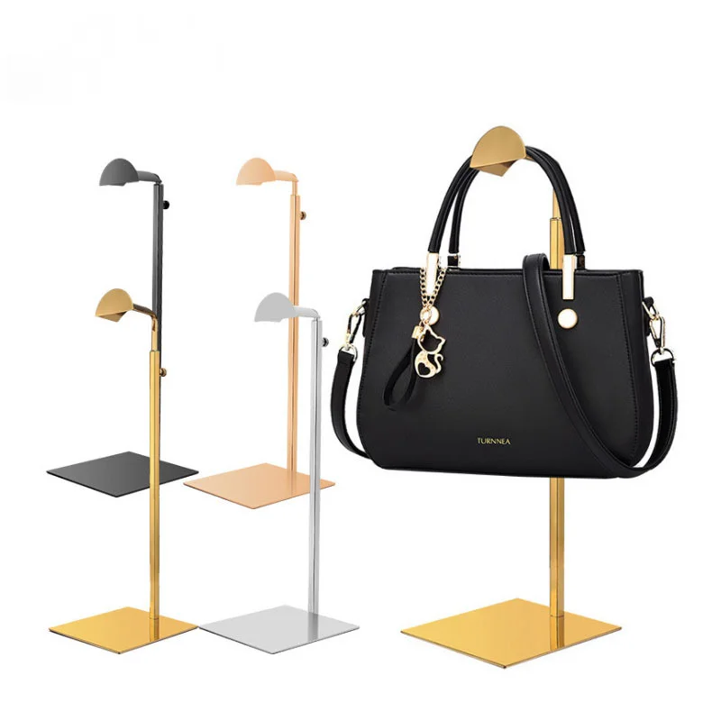 Stainless Steel Bag Display Stand Stainless Steel Showcase Handbag
