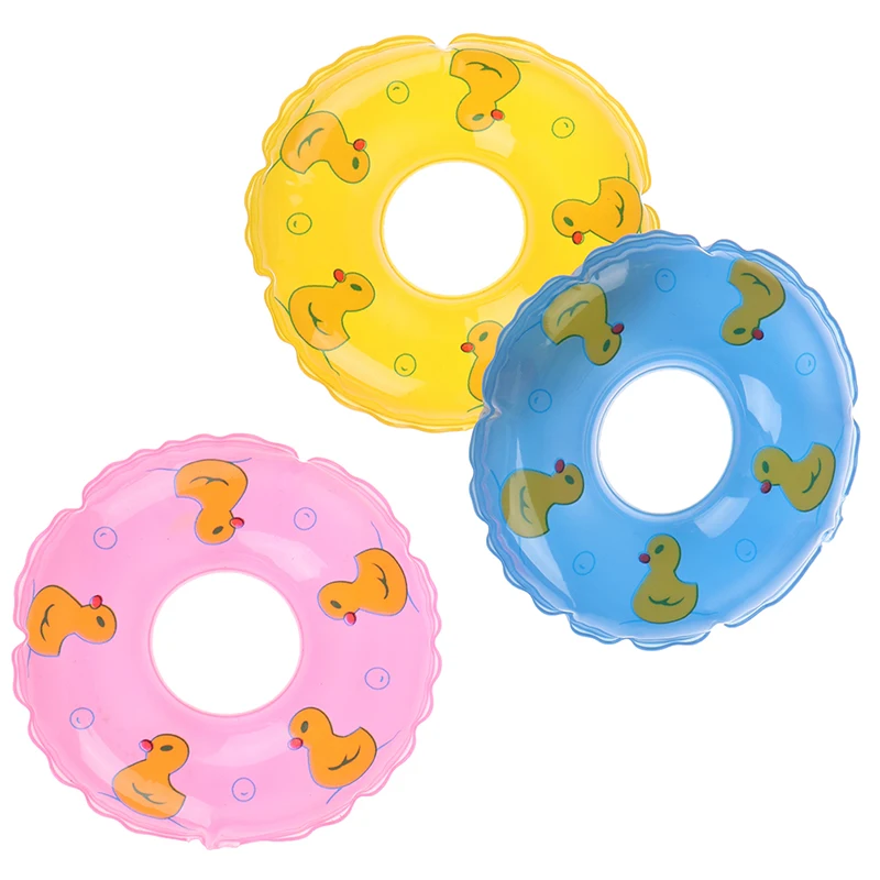 1Pcs Mini Puppe Schwimmen Boje Ring Spielzeug Sommer DIY Bade Float Lifebelt Puppenhaus Zubehör für Barbie Puppe zufällige farbe – Detail 9
