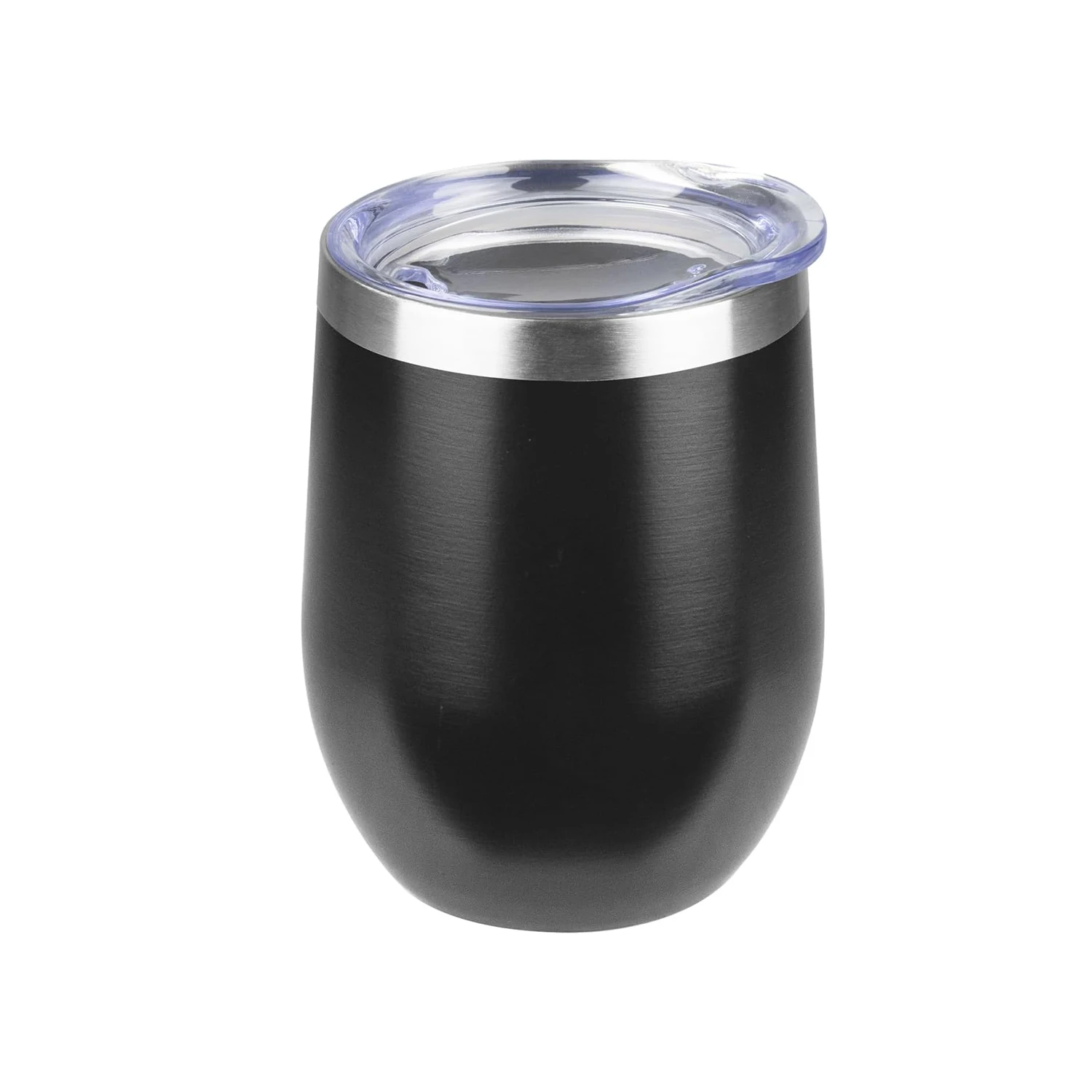 Insulated Stainless Steel Stemless Tumblers with Lids, 12 Oz