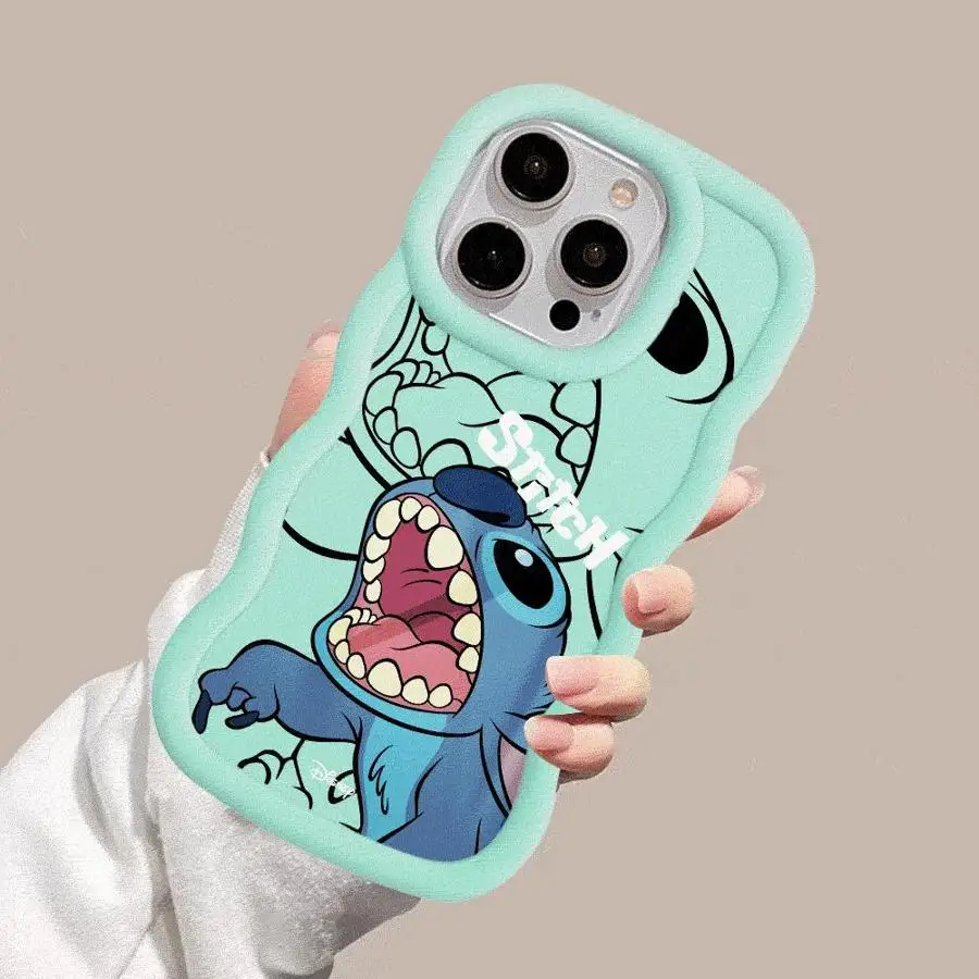 thumbnail image 1 of Funda de teléfono Disney Stitch para iPhone 16 15Plus 14 Pro Max X 12 7 8 11 Pro XR 13 Mini XS TPU funda de silicona, 1 of 4