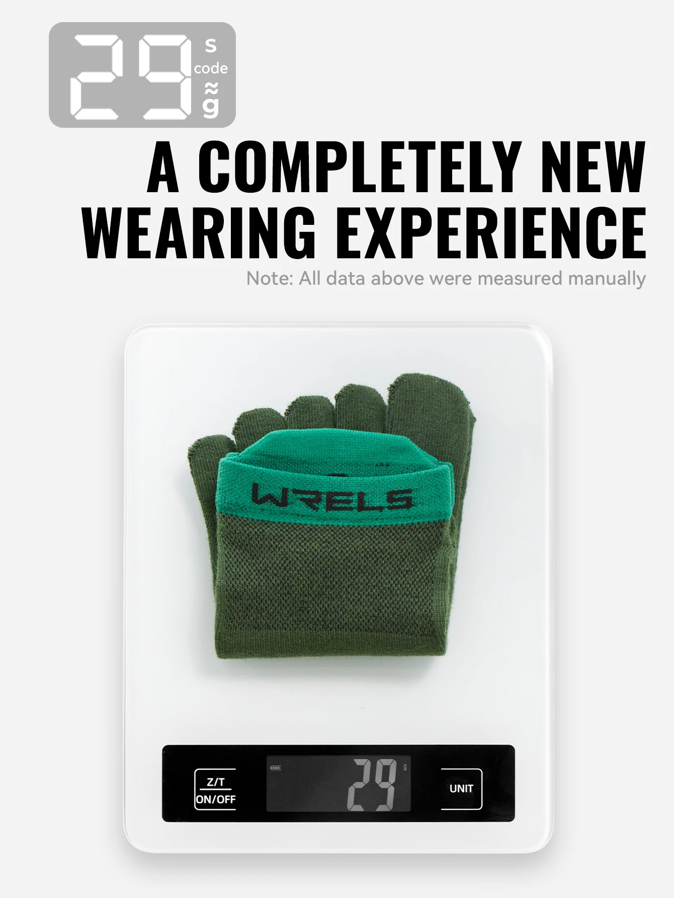 WRELS 1/2/3 Paar COOLMAX Zehensocken, atmungsaktive Fünf-Finger-Socken, sportlich, zum Wandern, Laufen, weich, bequem, feuchtigkeitsableitend – Detail 8
