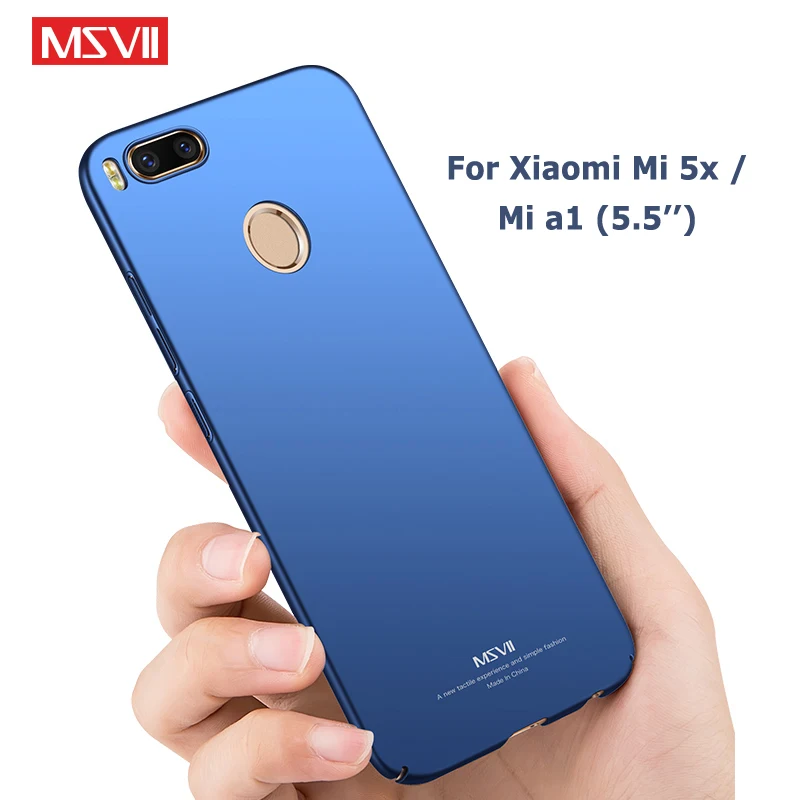 Чехол Msvii для Mi A1 тонкий матовый чехол Xiaomi 5x Mi5x Xaomi 5X Жесткий из поликарбоната MiA1