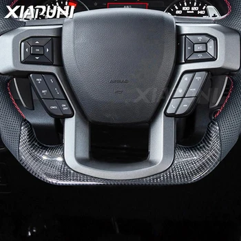 100% Carbon Fiber LED Steering Wheel with Customized RPM Display for Ford Raptor F-150 (2015-2020) - - Racext 15