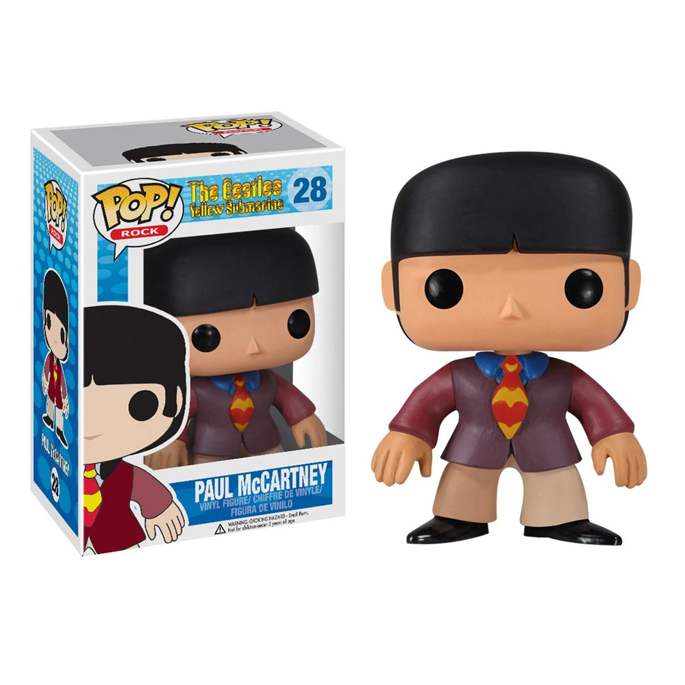 thumbnail image 5 of Funko pop THE BEATLES Ringo Starr 30# Paul Mccartney 28# John Lennon 27# Figura de vinilo Muñeca Modelo Juguetes, 5 of 5