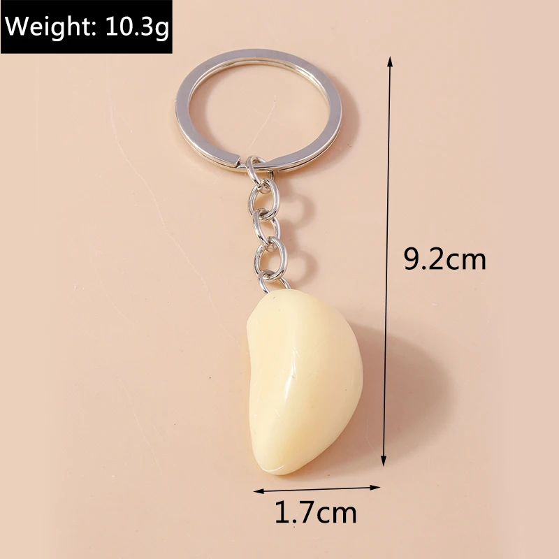 Nette Mini 3D Simulation Mais Schlüsselbund Gemüse Schlüssel Ring für Auto Schlüssel Halter Frauen Mädchen Handtasche Anhänger DIY Schmuck Geschenk – Detail 1