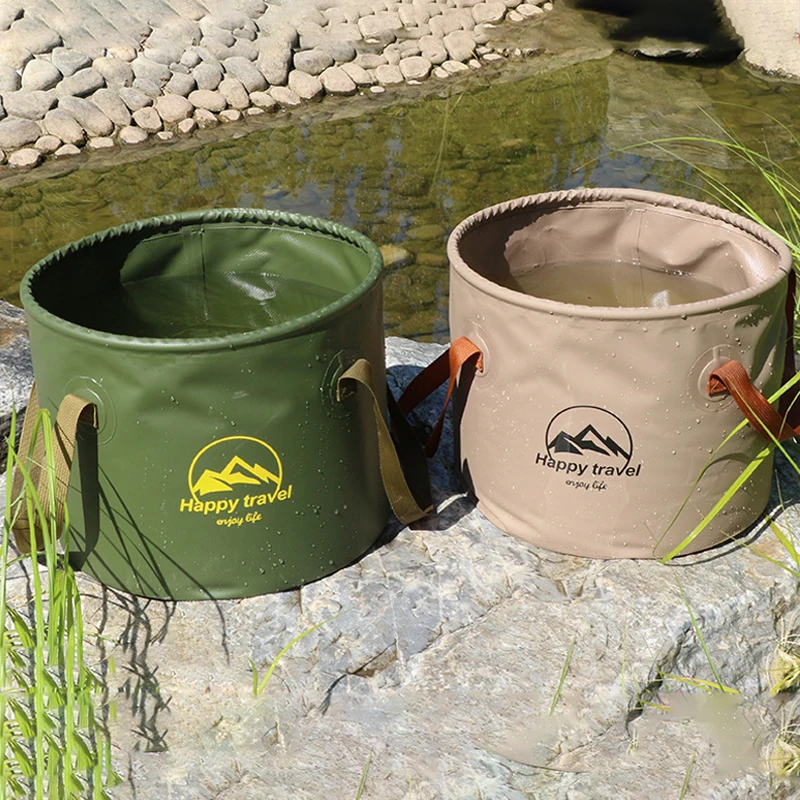 

Travel Folding Bucket 10L/20L Outdoor Multi-function Bucket Portable Camping Picnic Vegetable Washing Bucket Fishing Bucket