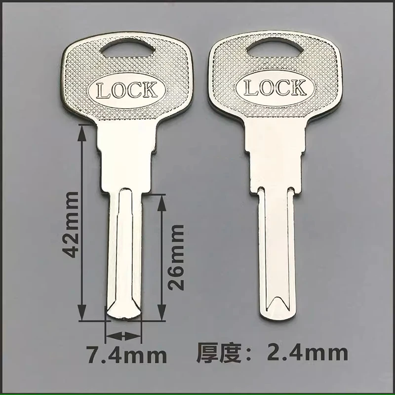 10pcs/lot Electric Control Lock Key Embryo Intelligent Fingerprint Lock Blade Electronic Key Locksmith Supplies Blank Keys