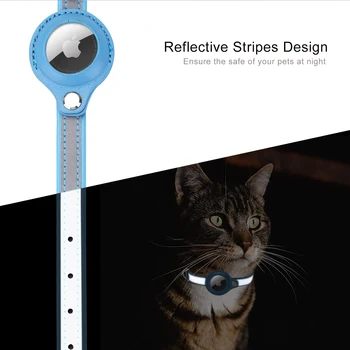 1pc Reflective Pet Collars with Airtag Case Collar for Cats with Protective Case for Anti Lost Locator Tracker Dog Accessories 3
