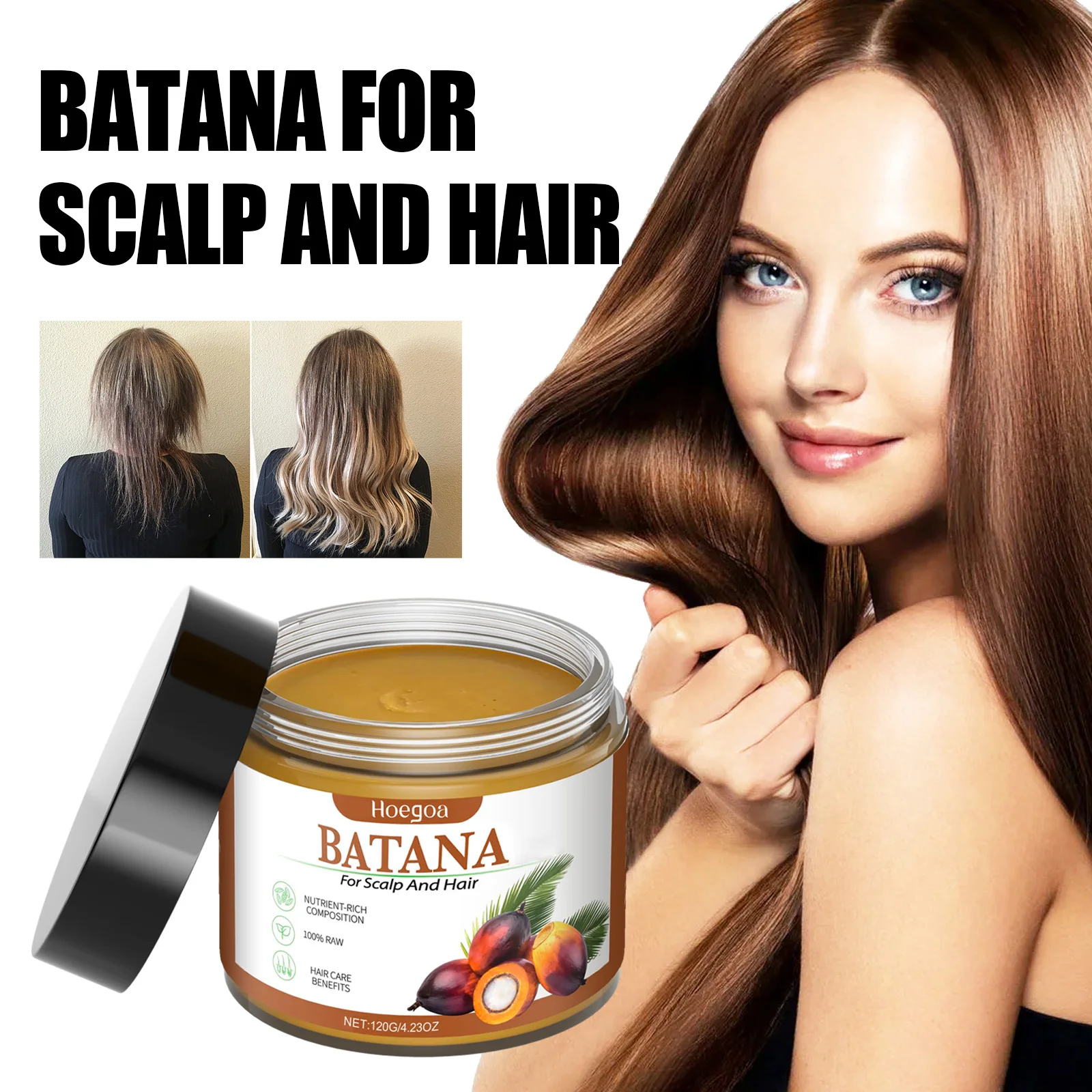 Batana Oil 100% Natural Hair Care Oil Prevents Hair Loss In Men And Women Nourishes Dry Hair Ends Improves Smoothness And Shine Batana Oil 100% Natural Hair Care Oil Prevents Hair Loss In Men And Women Nourishes Dry Hair Ends Improves Smoothness And Shine