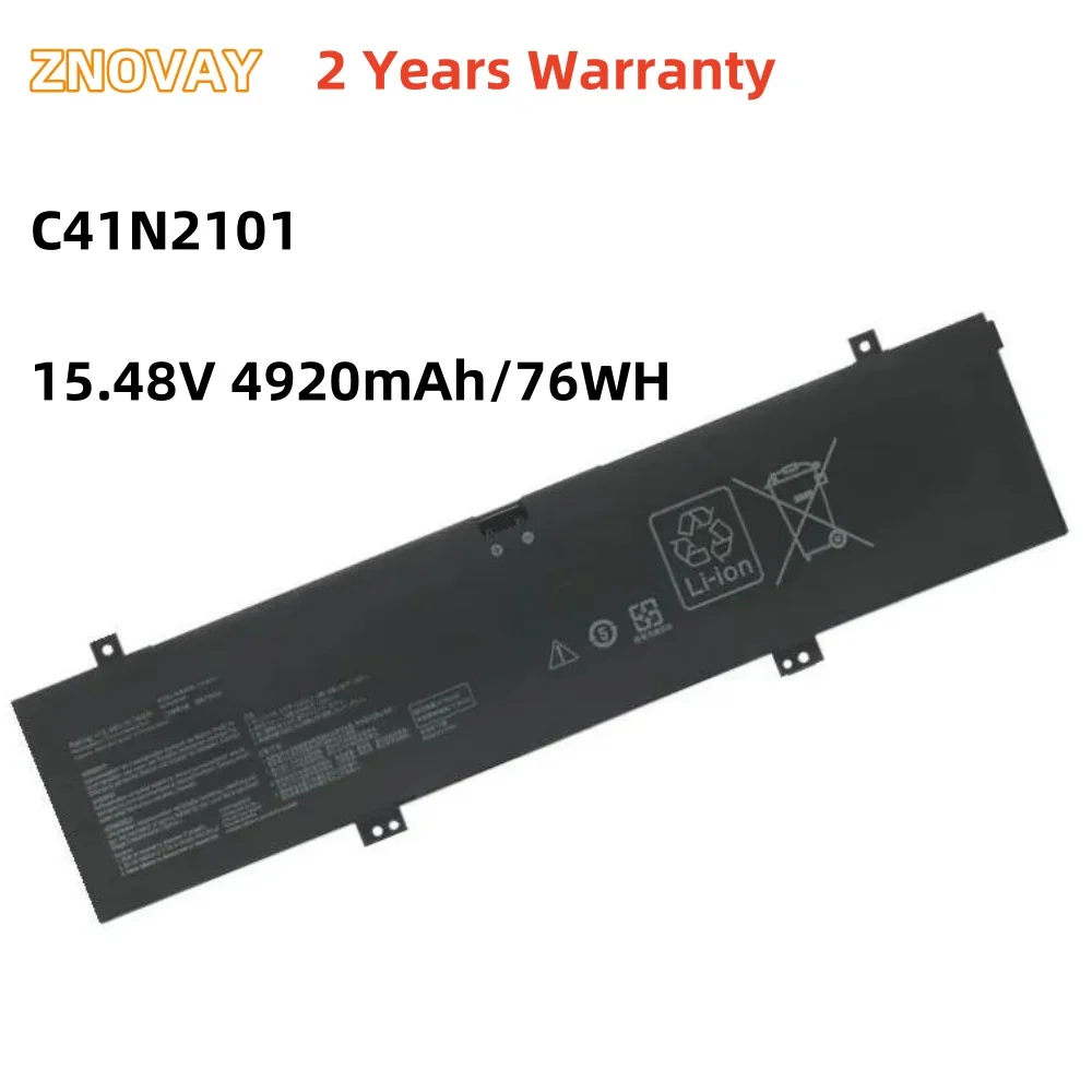 ZNOVAY C41N2101 15.48V 4920mAh/76WH Laptop Battery For ASUS FX517Z FX517ZE FX517ZM FX517ZC FX517ZR GA402RK UM6702RA