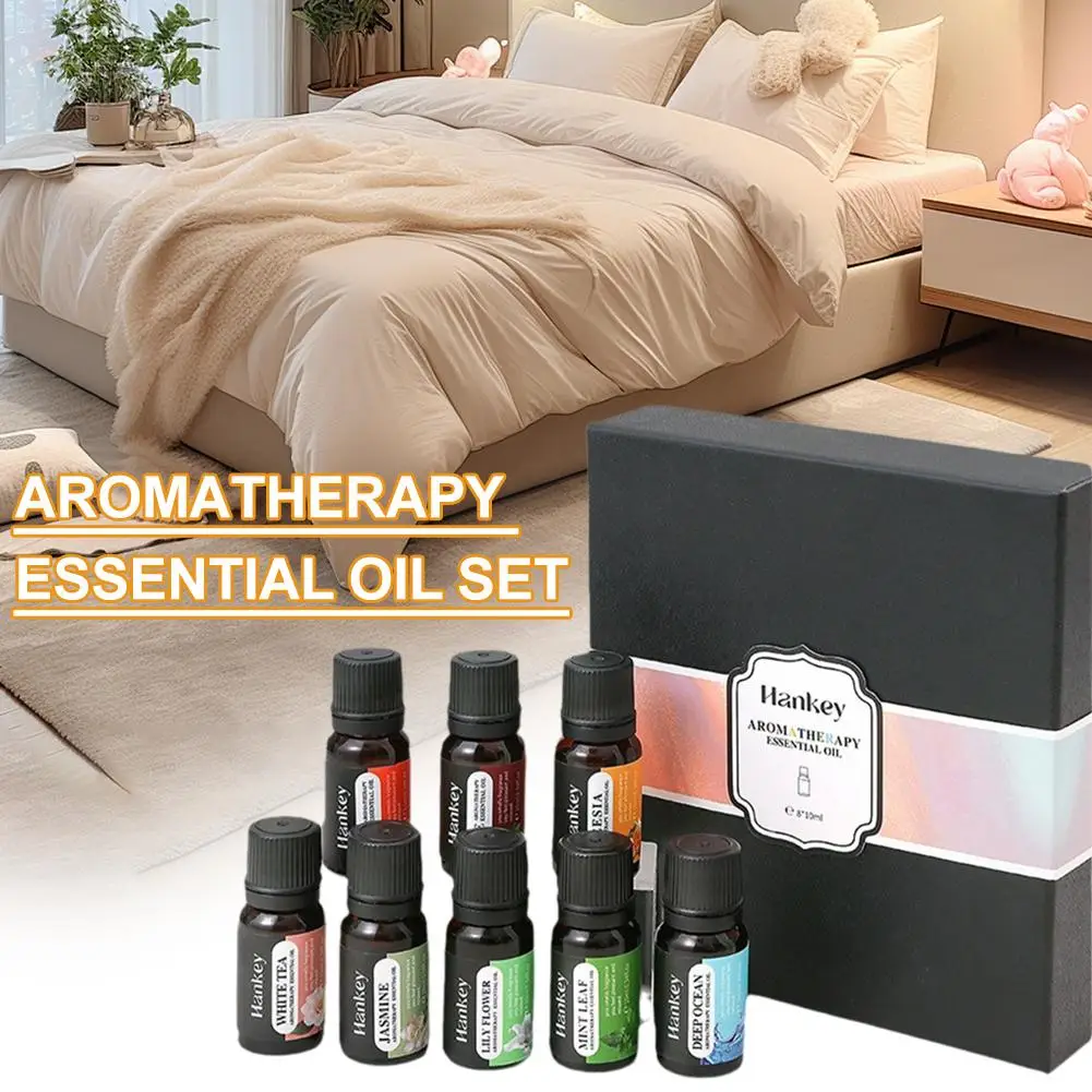 Essential Oil Aromatherapy Gift Box Fresh Long-lasting Floral & Fruity Fragrance Water Solubility Essential Oil For Diffuser