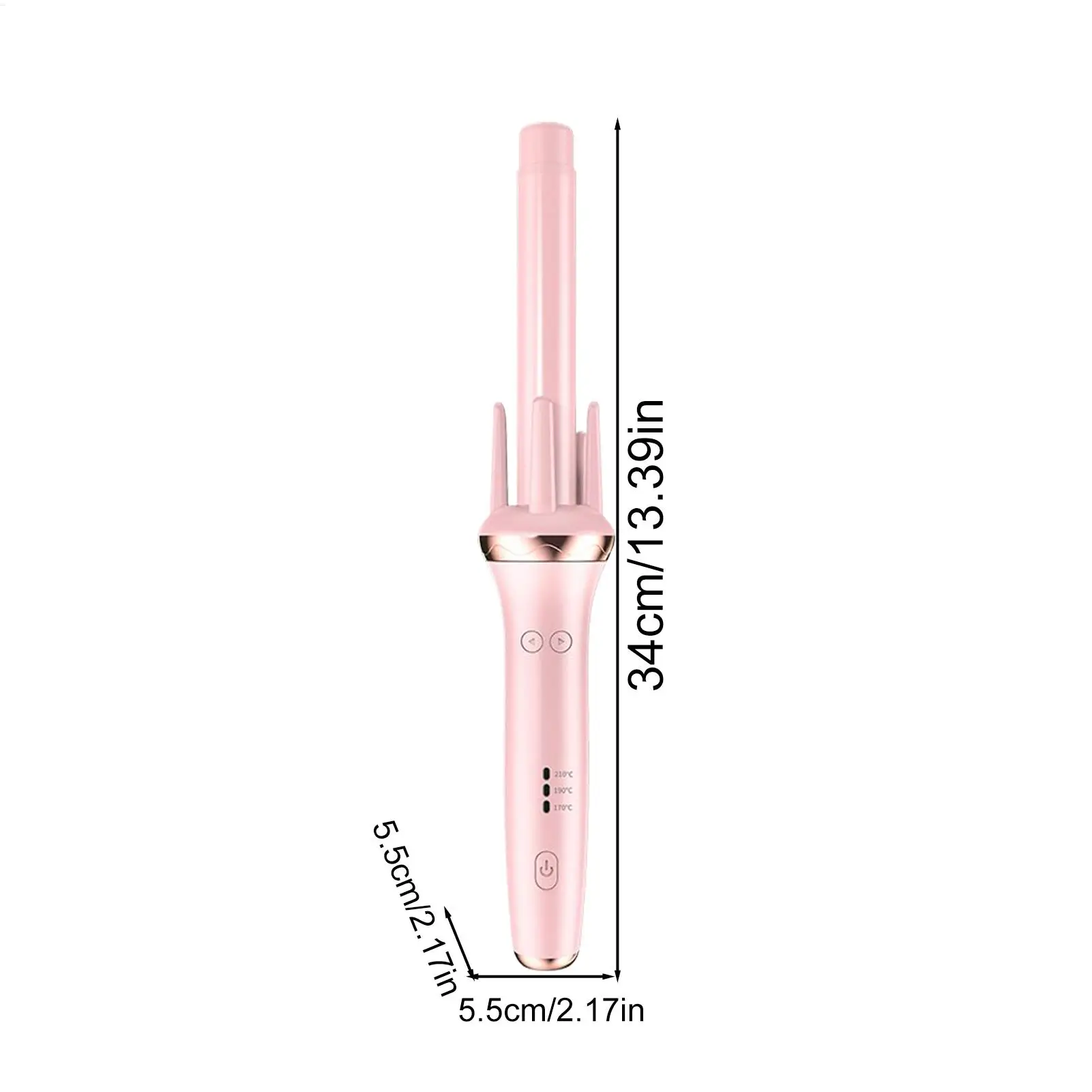 Rotating Curling Iron Adjustable Instant Heat Curl Wand Rotating Long Hair Curler for Women Mom Daughter Girlfriend Girls Family