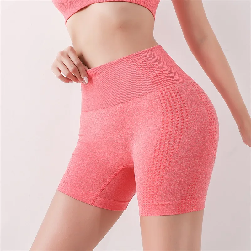 Lady Yoga Shorts High Waist Workout Shorts Fitness Yoga Lift Butt Fitness Women Gym Running Short Pants Sportswear