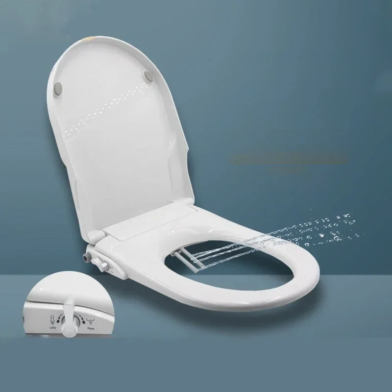 Intelligent Flushing Toilet Cover Non-Electric Female Washing Buttocks Seat Mechanical Sprayer Toilet Seat Lid toilet seat accessories