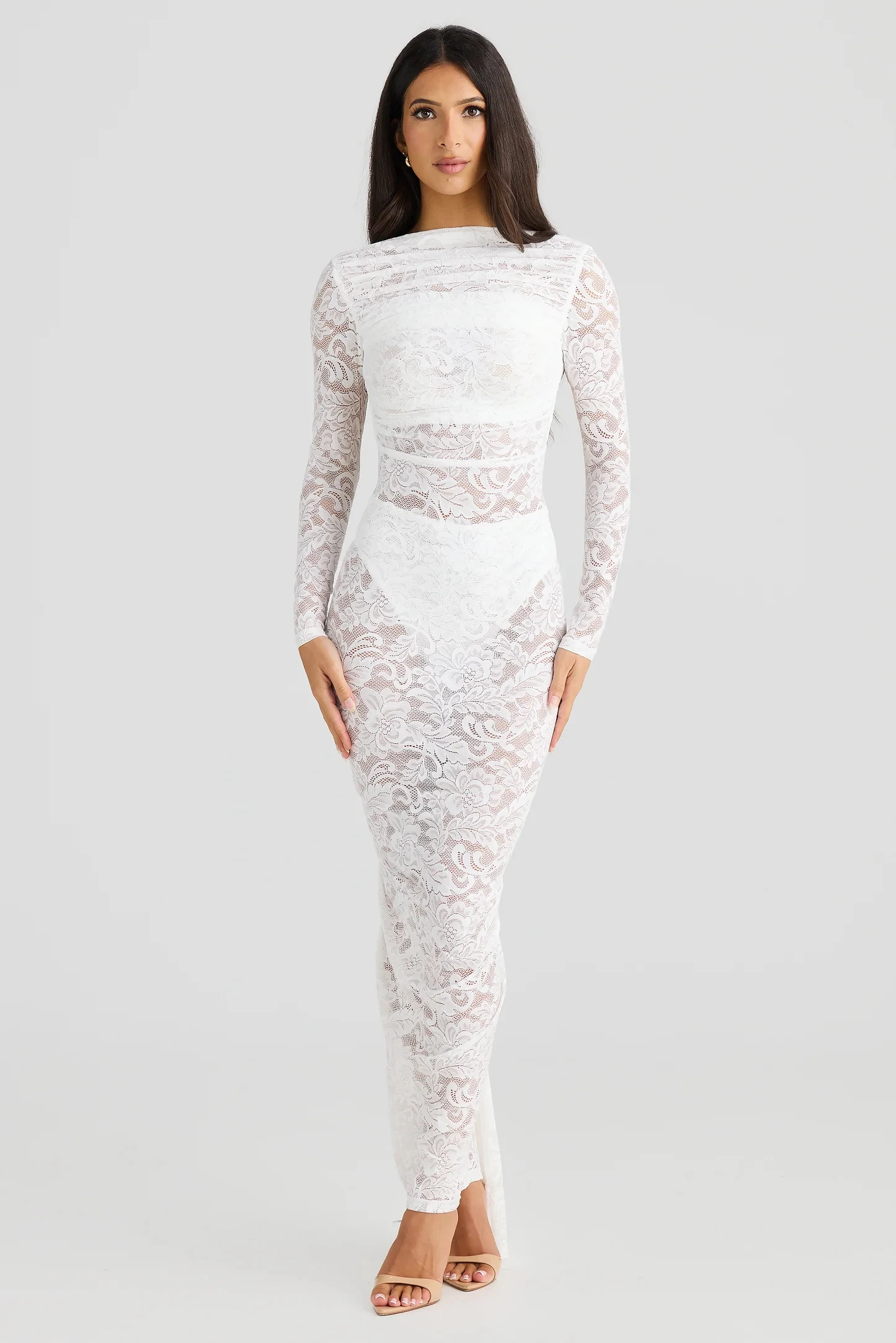 Sexy Lace Patchwork Backless Bodycon Party Club Evening Dress Women Elegant Autumn/Winter Long Sleeved Slim Vestido 2025